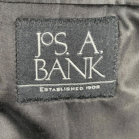 Jos A Bank Sport Coat Mens 41L Black 100% Cashmere Two Button Gordon
